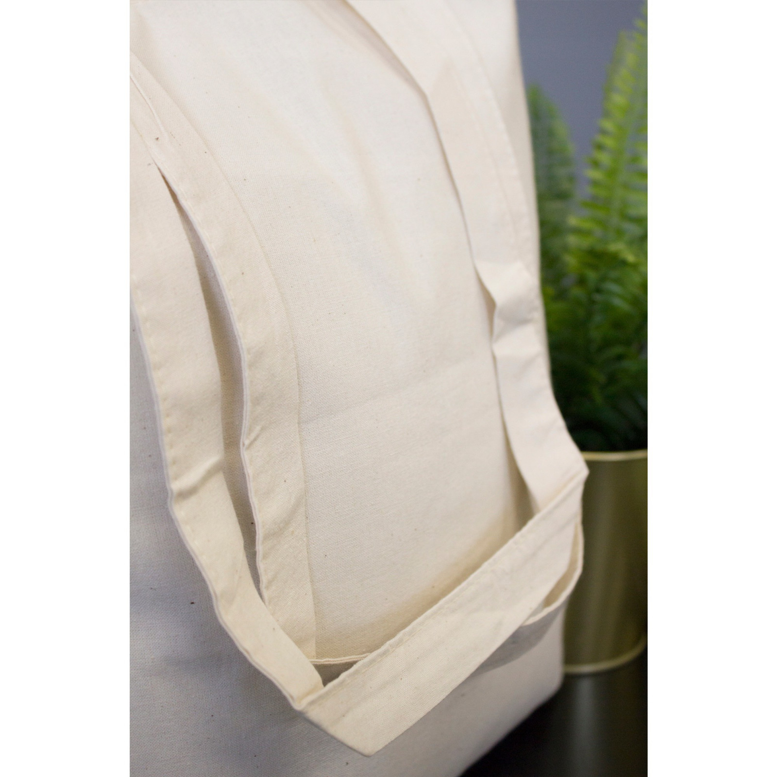 Geantă de bumbac pentru cumpărături ECO bej 38x42cm megamix.sk