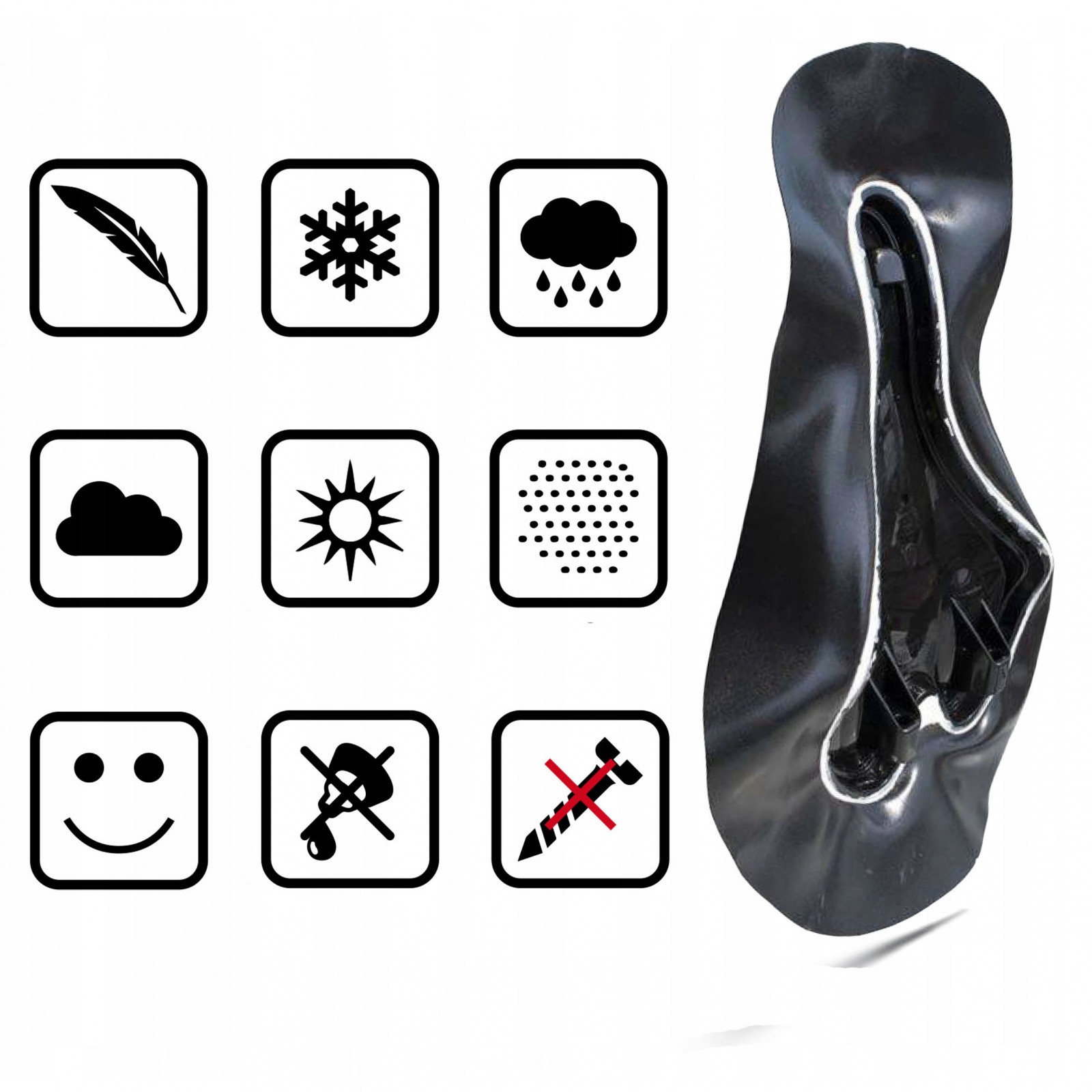 șa de bicicletă Wittkop 28x17cm șa gel megamix.sk