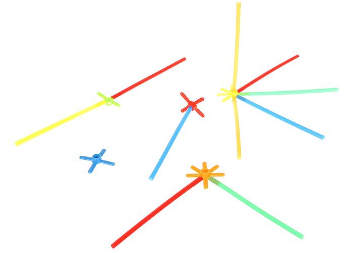 Blocuri - paie - set 238 buc