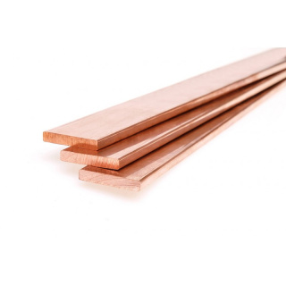Medená plochá lišta tyč 70x5 mm