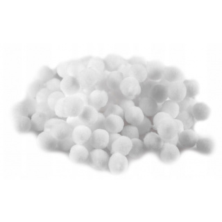 Dekoračné biele guličky 120ks 1cm