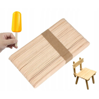 Drevené paličky na nanuky zmrzlinu 50ks