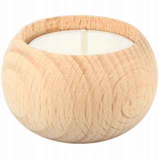 Drevený svietnik oválny 5,2x3,5cm buk