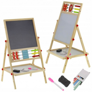 Drevená magnetická tabuľa s počítadlom obojstranná