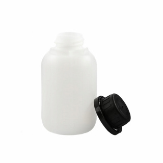 Sticlă 150ml HDPE și capac negru