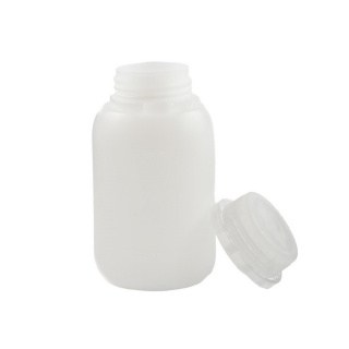 Sticlă 250ml HDPE și capac cu închidere incoloră