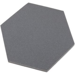 Panou acustic hexagonal gri 50x50 cm grosime 3cm hexagon