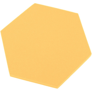 Panou acustic hexagon galben banană 50x50 cm grosime 3 cm hexagon