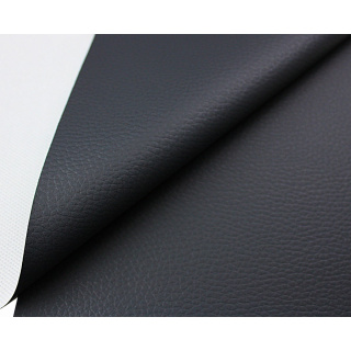Ekokoža PVC tmavý grafit 140 cm 0,5 mb