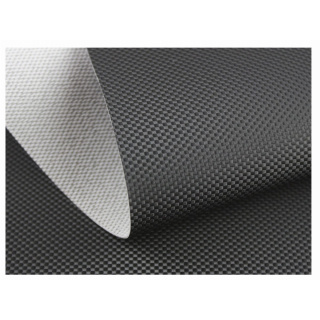 Čierna karbónová ekokoža s UV ochranou pre vonkajšie použitie 1mm 140cm 0,5mb