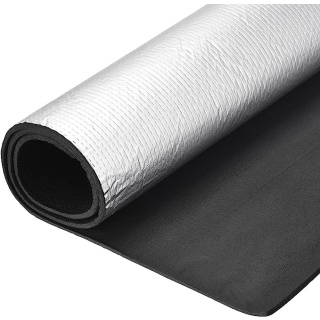 Spumă izolatoare, cauciuc impermeabil cu aluminiu 19mm 25x100cm ISOLMAT M19BH