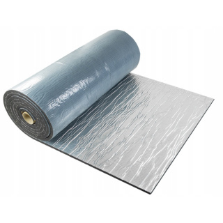 Spumă izolatoare autocolantă, cauciuc impermeabil cu aluminiu 13mm 25x100cm ISOLMAT M13SH