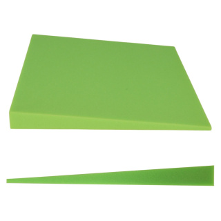 Panou acustic verde deschis KLIN oblic 50x50 cm grosime 5cm