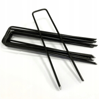 Kovové kolíky kotvy agrotextília 15cm 100ks