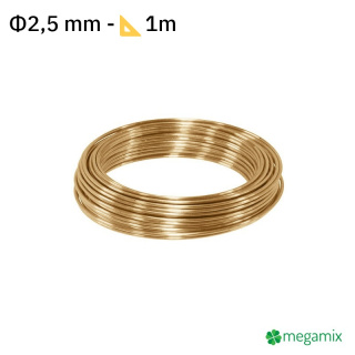 Sârmă de alamă Φ2,5 mm 1m