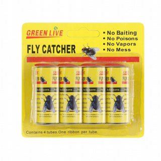 Lep na muchy lepkavá páska lapač na hmyz 4ks