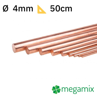 Bară de cupru Φ4mm 50cm