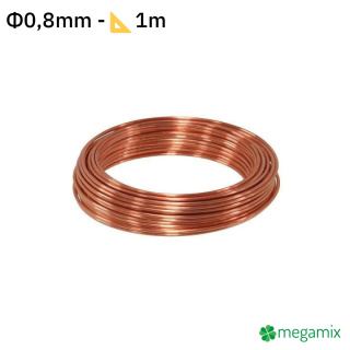 Sârmă cuprată Φ0,8mm 1m