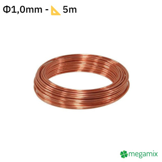 Sârmă cuprată Φ1,0mm 5m
