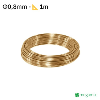 Sârmă de alamă Φ0,8mm 1m