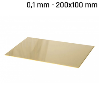 Mosadz plech 200x100x0,1mm