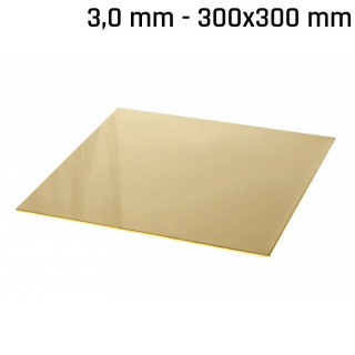 Mosadz plech 300x300x3,0mm