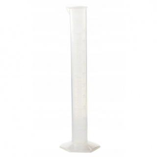 Cilindru măsurător PP 100ml sticlă calibrată în relief