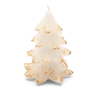 Ozdobná sviečka vianočný stromček 12x9cm malá