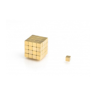 Pozlátený magnet 10ks MPL 5x5x5 N38
