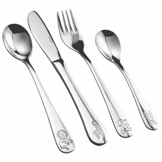 Príbor pre deti 4ks so zvieratkami Lamart