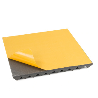 Panou acustic autoadeziv gri PYRAMÍDĂ 50x50 cm grosime 5cm