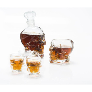 Sada 3 pohárov Lebka 45 ml