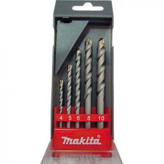 Set de burghie pentru beton 4-10mm ECONOMY MAKITA 5 bucăți