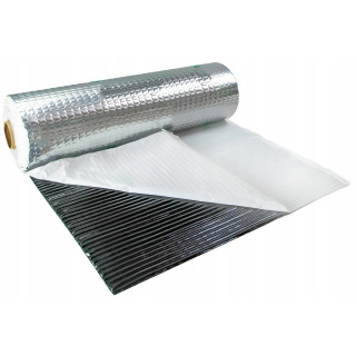Covoraș butilic autocolant 2,5 mm ECO-25 din aluminiu 400x50cm