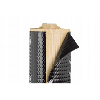 Samolepiaca neagră aluminiată din butil 2,5 mm 25x25cm AB-25