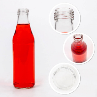 Sklenená fľaša 250ml 19cm TINKLY