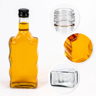 Sklenená fľaša 500ml 23cm WAVE