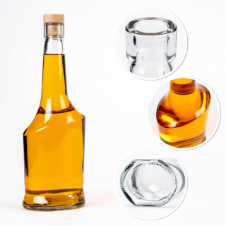 Sklenená fľaša 500ml 25cm AISHA