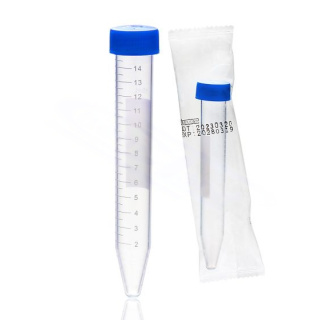 Falcon tuburi de test 15 ml, conice, sterile, ambalate individual, sterilizare cu oxid de etilenă, 10 bucățți