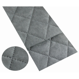 Prešívaná mikrofáza grafitová 150 cm 0,5 mb