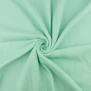 Látka mušelín bavlnený mätová 100% bavlna 0,5m