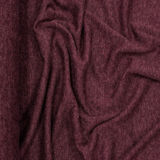 Látka pletenina bordová melír mäkká elastická 0,5m