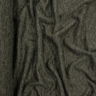 Látka pletenina khaki melír mäkká elastická 0,5m