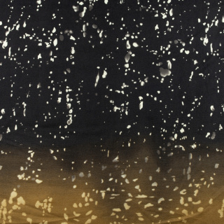 Látka svetrová pletenina hnedá bodky vzor 0,5m