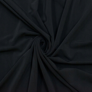 Látka Jersey ITY čierna pletenina bez vzoru 0,5m