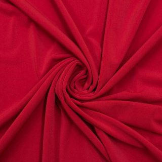 Látka Jersey ITY červená pletenina bez vzoru 0,5m