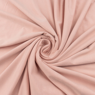 Látka ITY pudrová ružová hladká pletenina trblietky 0,5m
