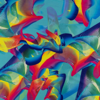 Látka Jersey ITY Kimo vlny vzor pletenina 0,5m