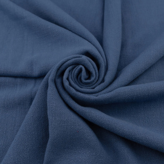 Látka ľan Palermo sivá-modrá ľanová 0,5m