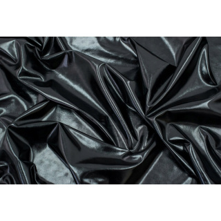 Látka Lama pletenina čierna lesk bez vzoru 0,5m